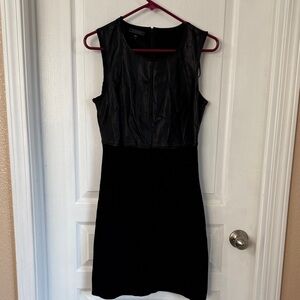 Metaphor Black Sleeveless Mini Dress